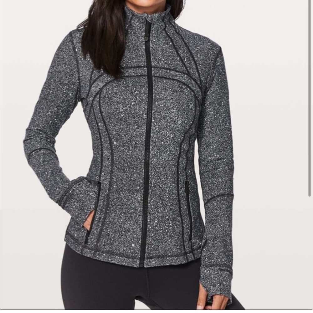 Lululemon define sweater jacket speckles full zip up mock neck rare timeless